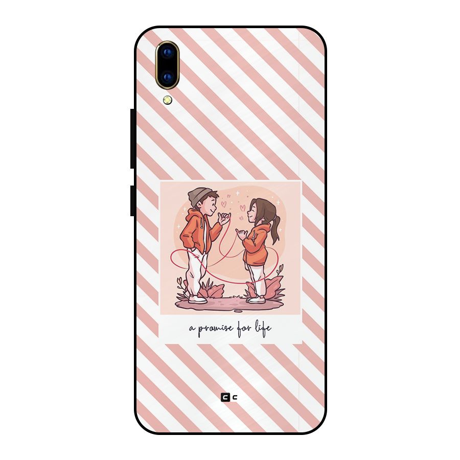 Promise For Life Metal Back Case for Vivo V11 Pro