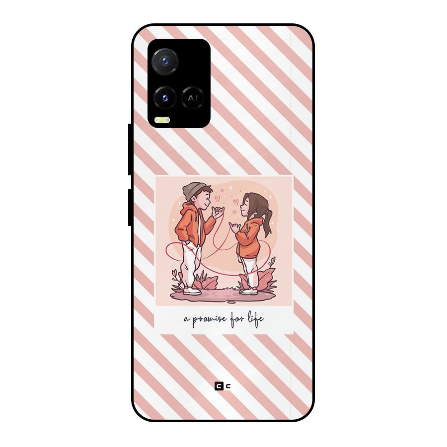 Promise For Life Metal Back Case for Vivo Y33s