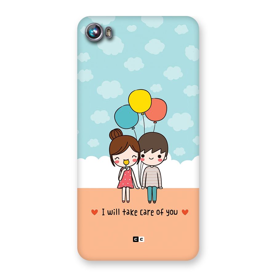 Promise To Care Back Case for Canvas Fire 4 (A107)