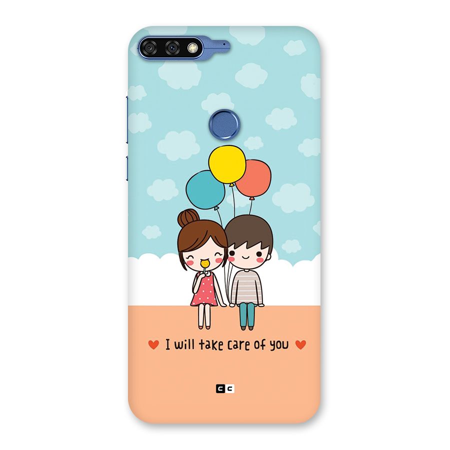 Promise To Care Back Case for Honor 7C