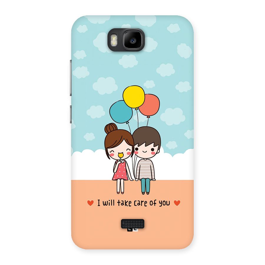 Promise To Care Back Case for Honor Bee