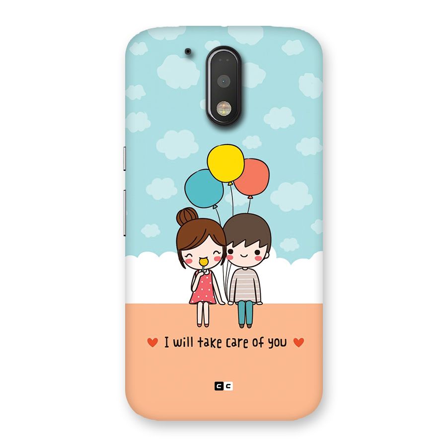 Promise To Care Back Case for Moto G4 Plus