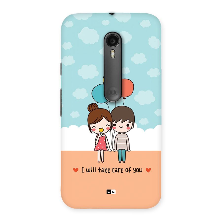 Promise To Care Back Case for Moto G Turbo