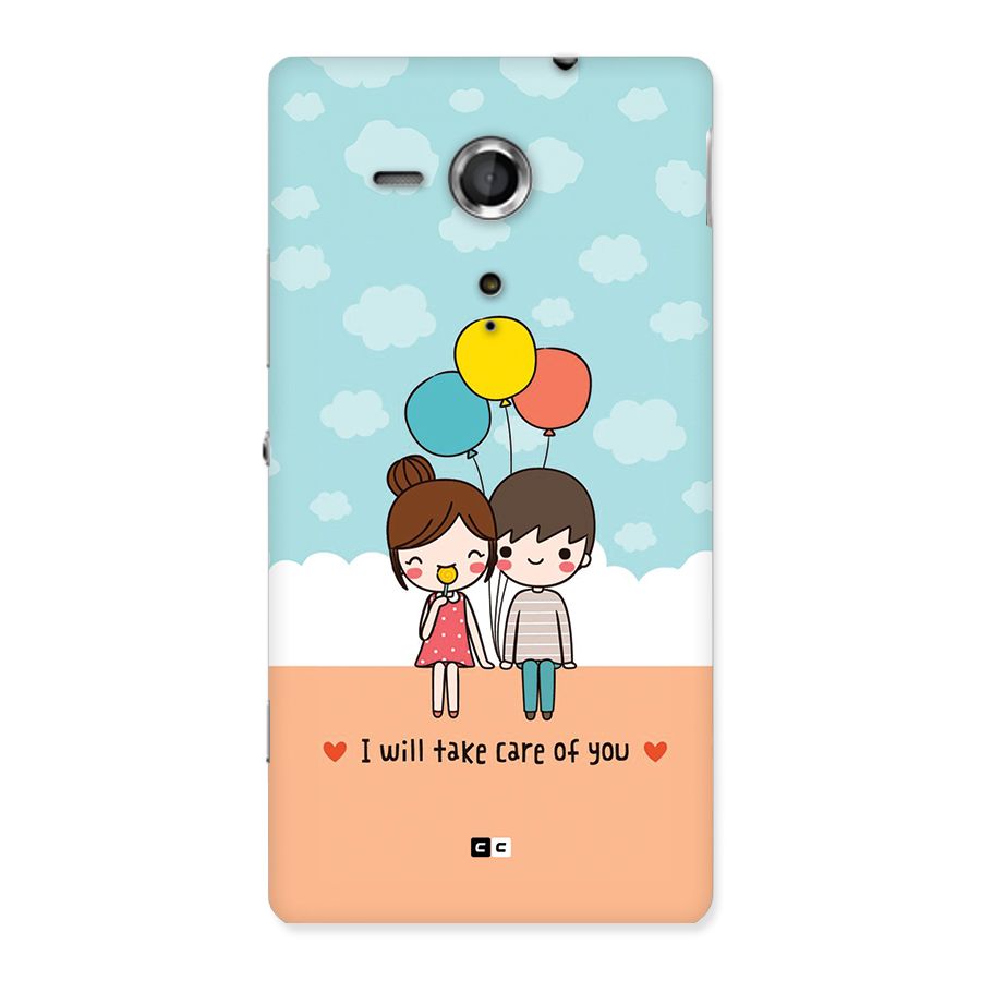 Promise To Care Back Case for Xperia Sp
