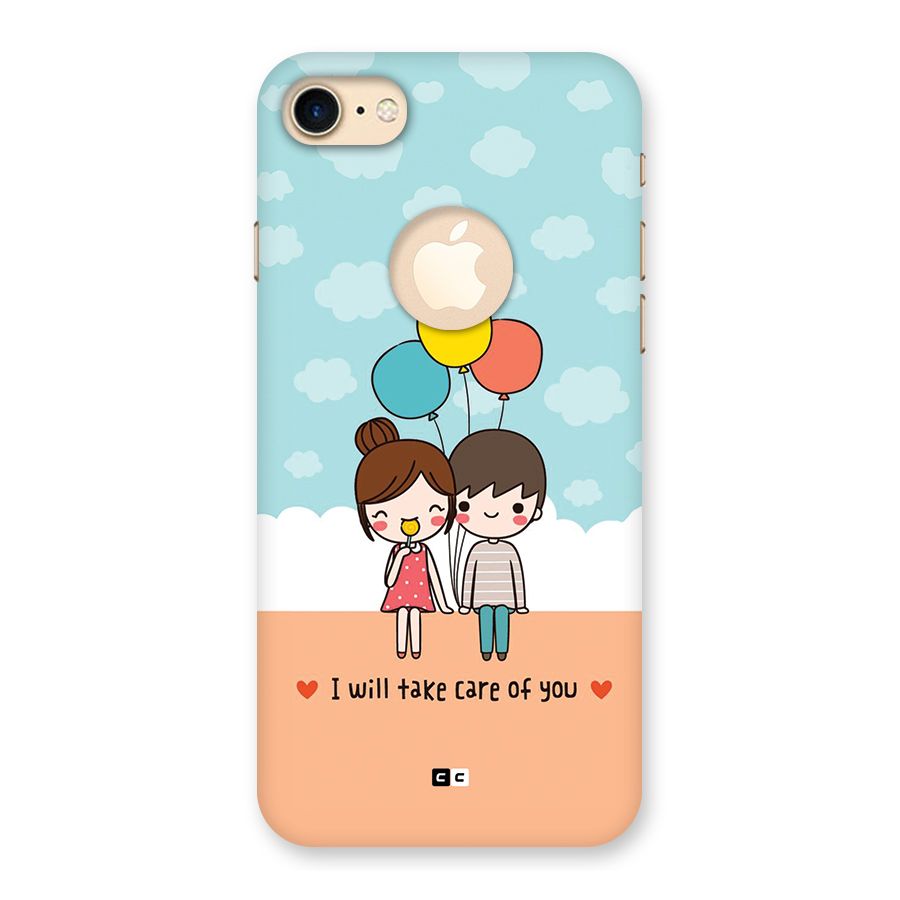 Promise To Care Back Case for iPhone 7 Logo Cut