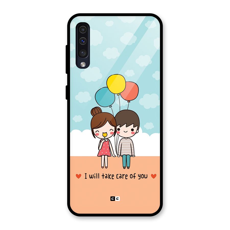 Promise To Care Glass Back Case for Galaxy A30s