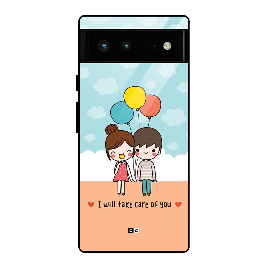 Promise To Care Glass Back Case for Google Pixel 6