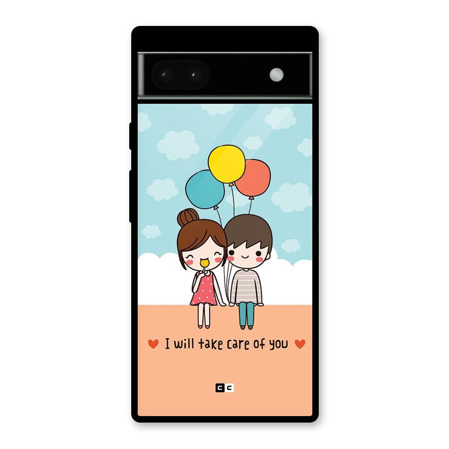 Promise To Care Glass Back Case for Google Pixel 6a