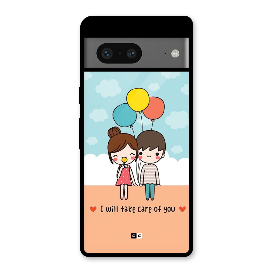 Promise To Care Glass Back Case for Google Pixel 7