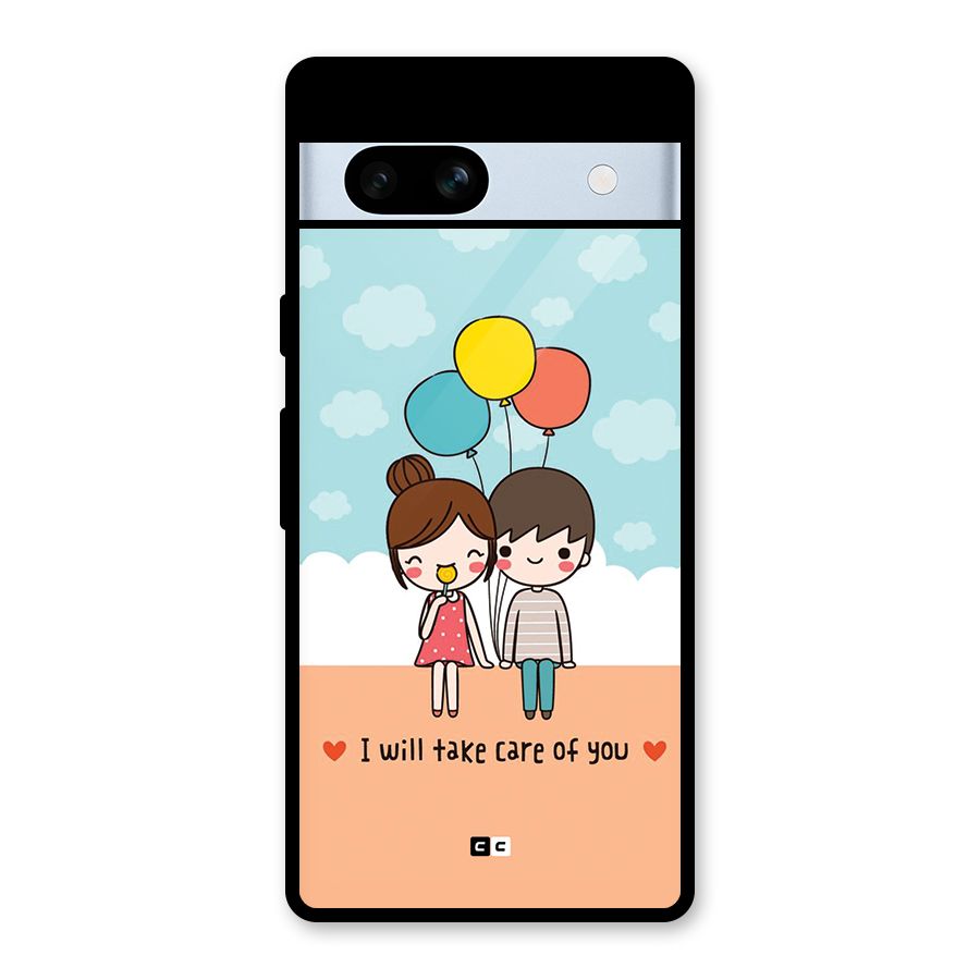Promise To Care Glass Back Case for Google Pixel 7a