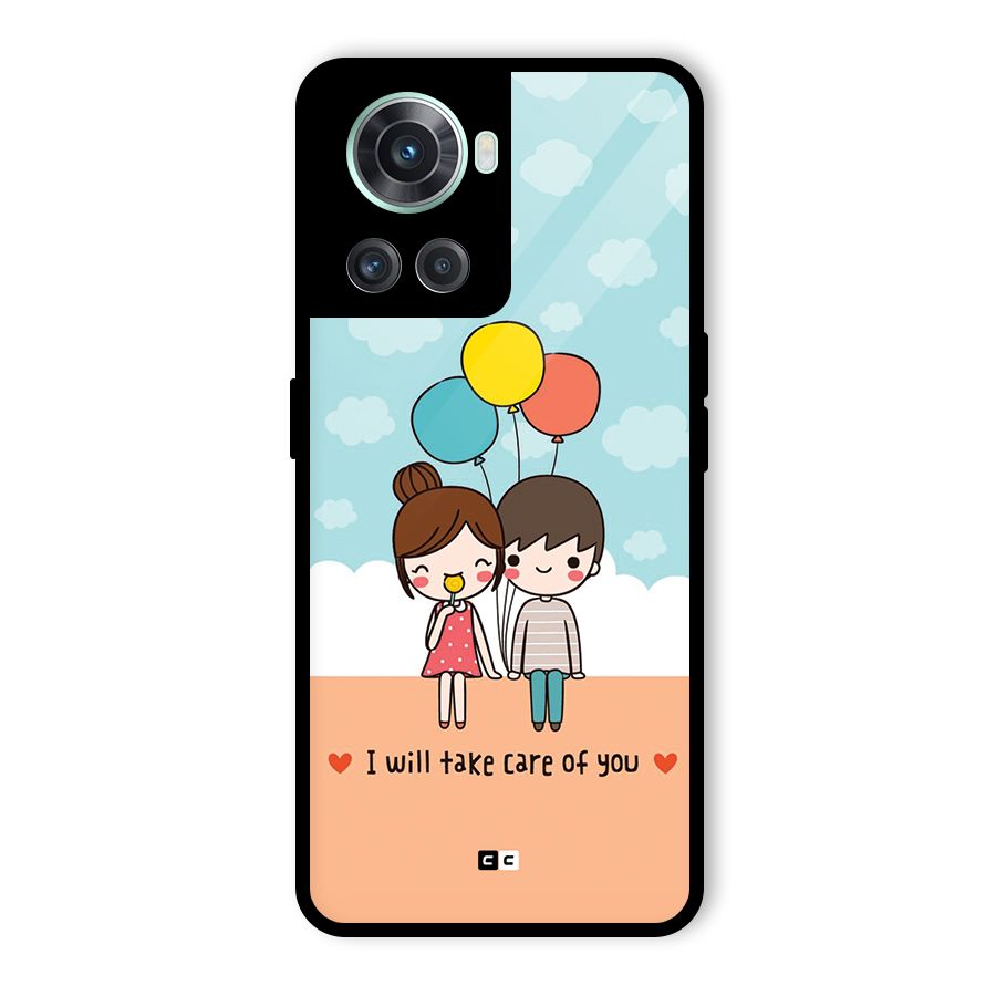 Promise To Care Glass Back Case for OnePlus 10R