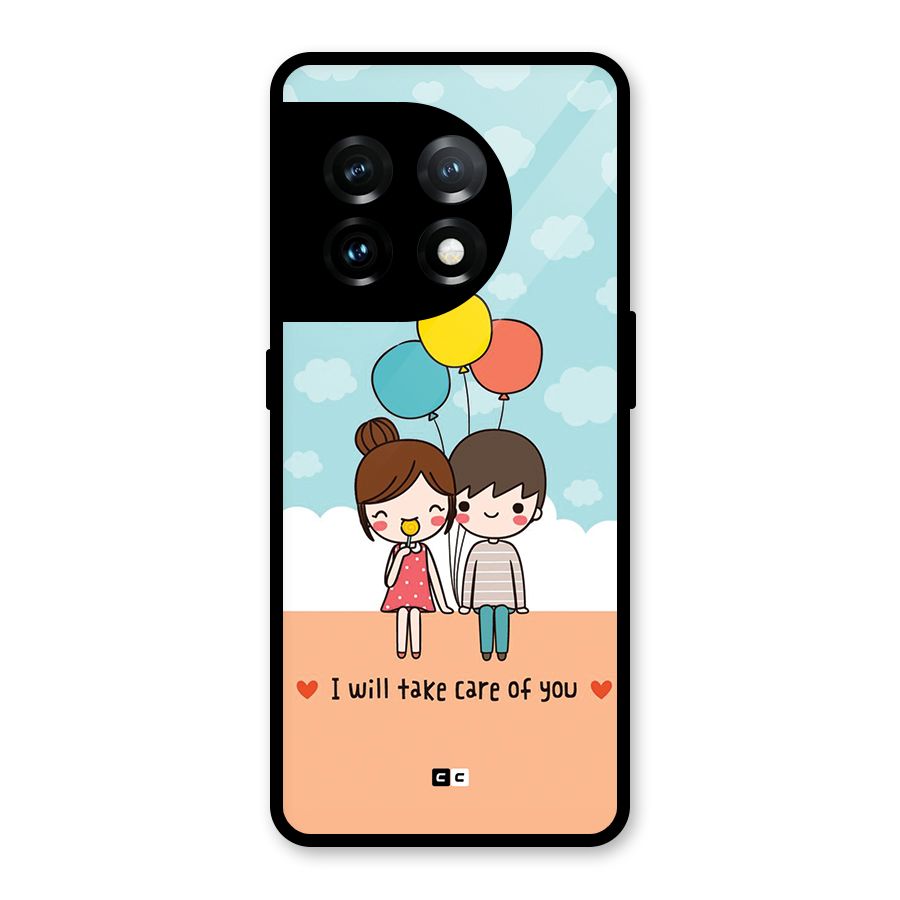 Promise To Care Glass Back Case for OnePlus 11