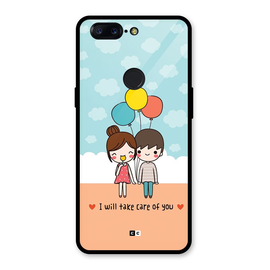 Promise To Care Glass Back Case for OnePlus 5T