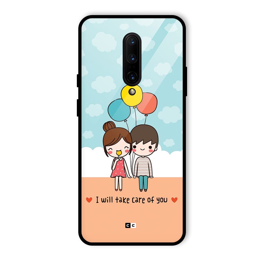 Promise To Care Glass Back Case for OnePlus 7 Pro