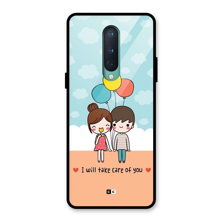 Promise To Care Glass Back Case for OnePlus 8