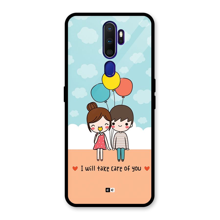 Promise To Care Glass Back Case for Oppo A9 (2020)