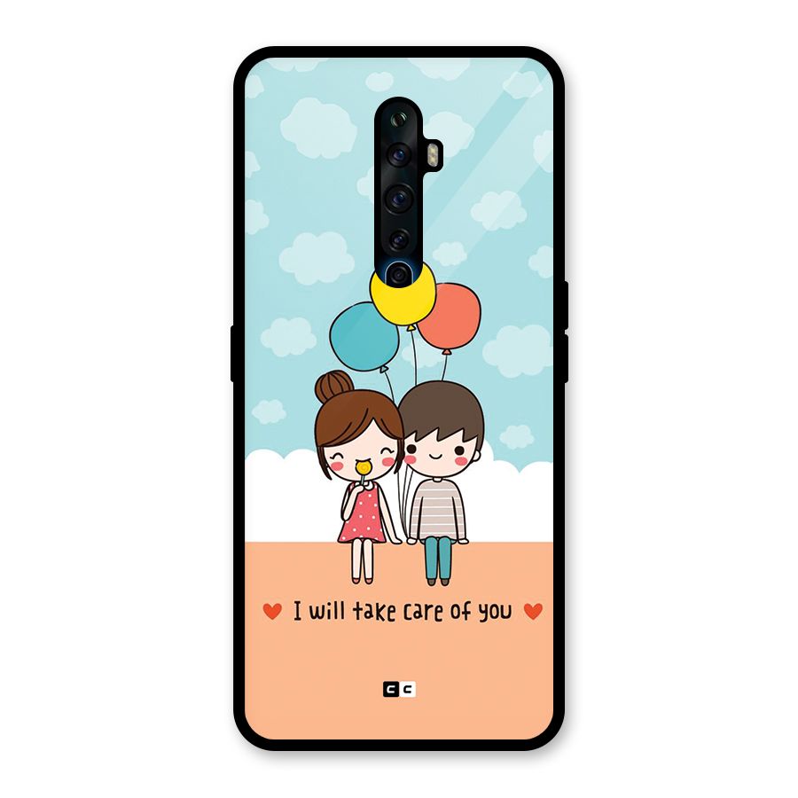 Promise To Care Glass Back Case for Oppo Reno2 Z