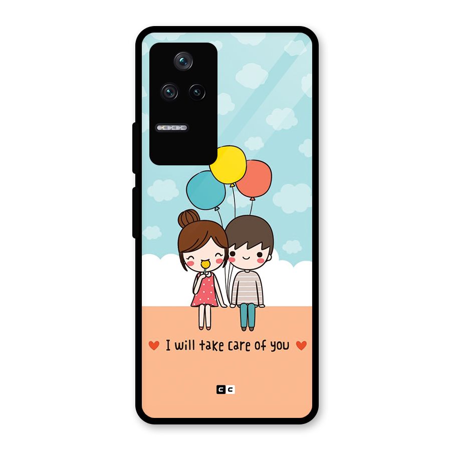 Promise To Care Glass Back Case for Poco F4 5G