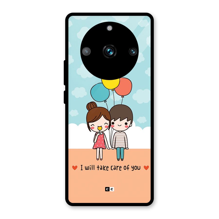 Promise To Care Glass Back Case for Realme 11 Pro Plus