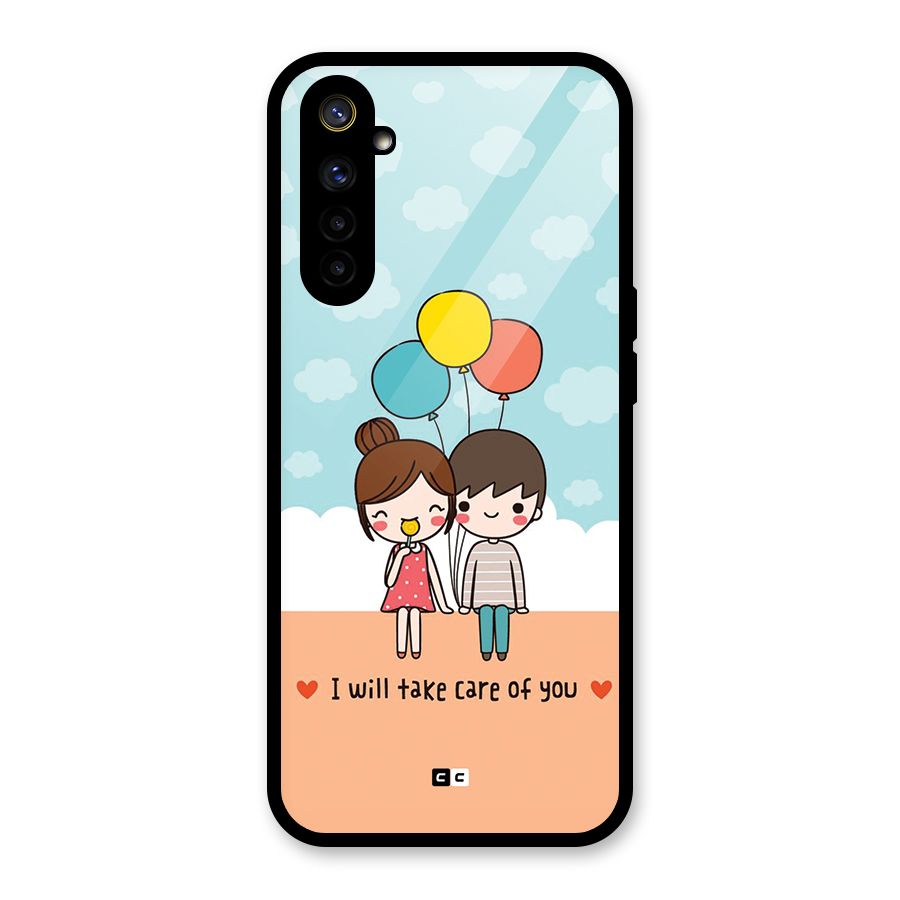 Promise To Care Glass Back Case for Realme 6