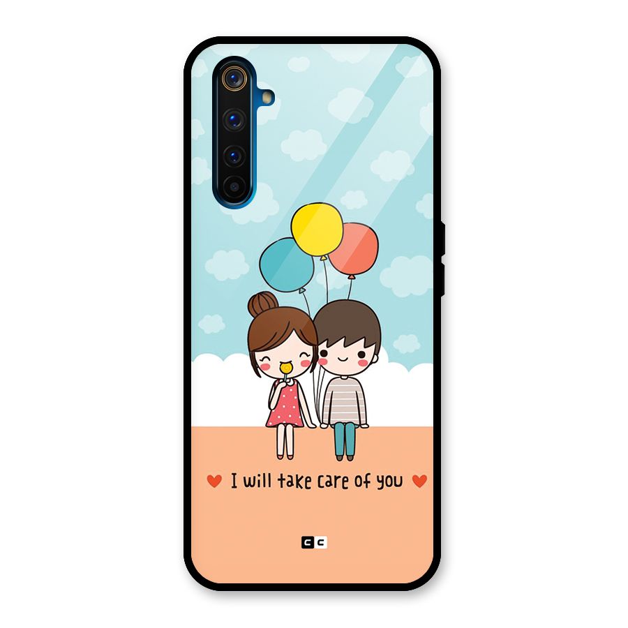Promise To Care Glass Back Case for Realme 6 Pro