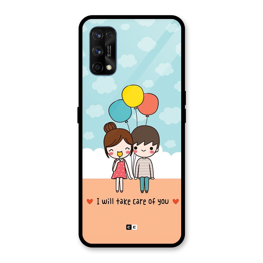 Promise To Care Glass Back Case for Realme 7 Pro