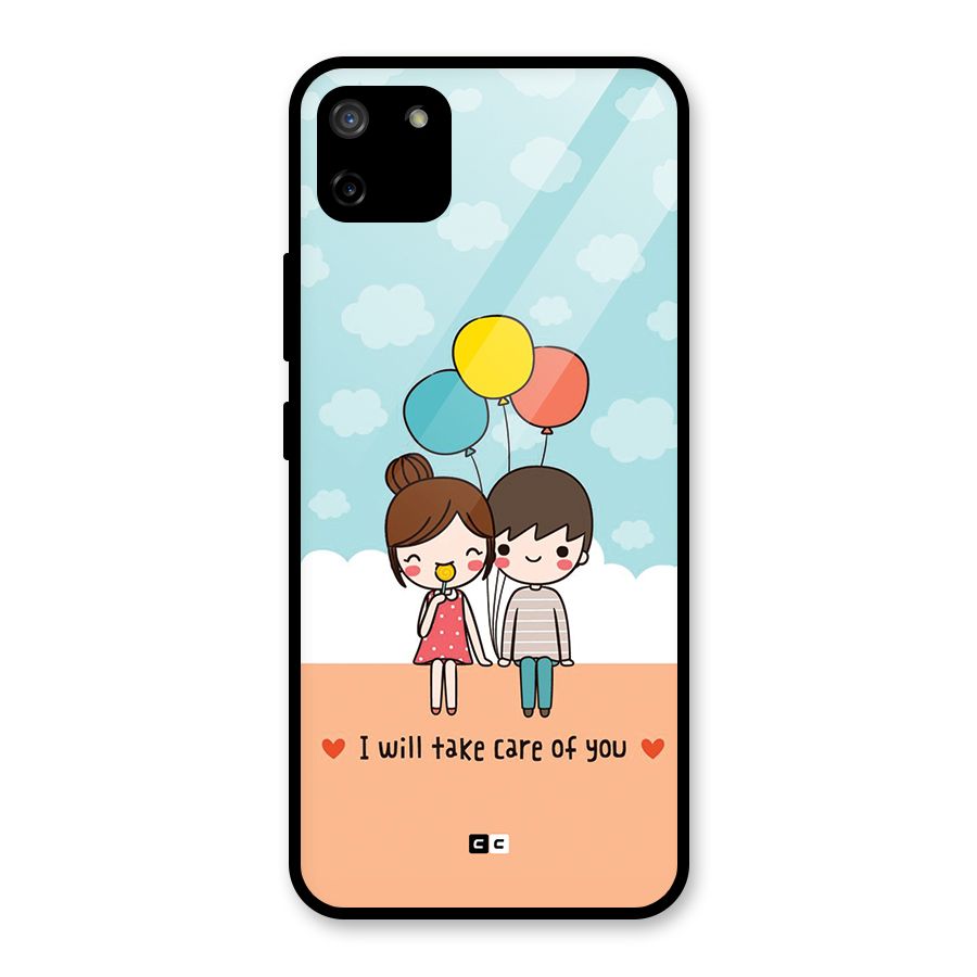 Promise To Care Glass Back Case for Realme C11
