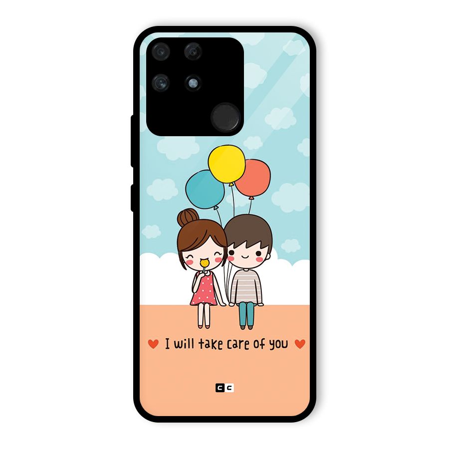 Promise To Care Glass Back Case for Realme Narzo 50A