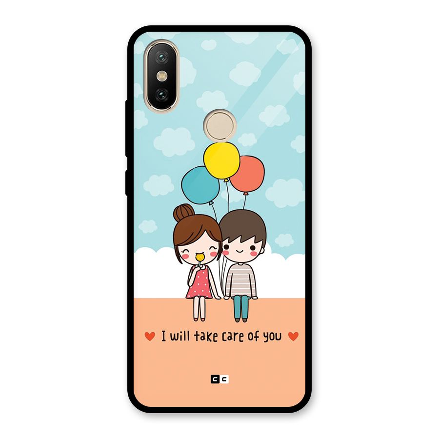 Promise To Care Glass Back Case for Redmi A2