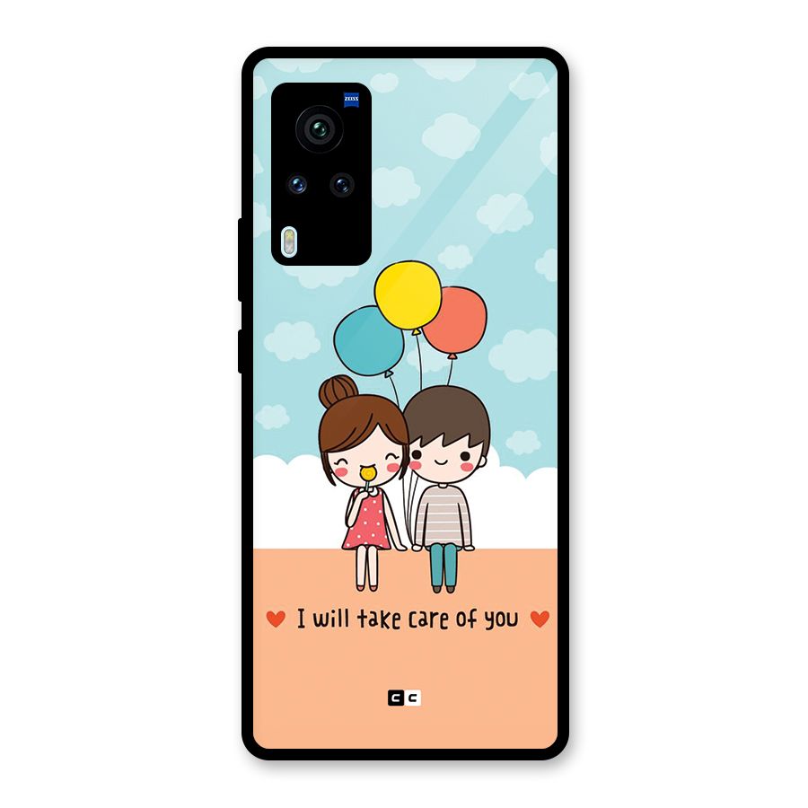 Promise To Care Glass Back Case for Vivo X60 Pro