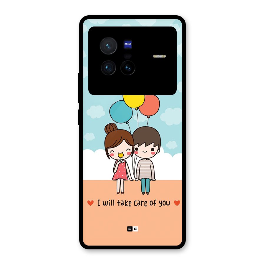 Promise To Care Glass Back Case for Vivo X80