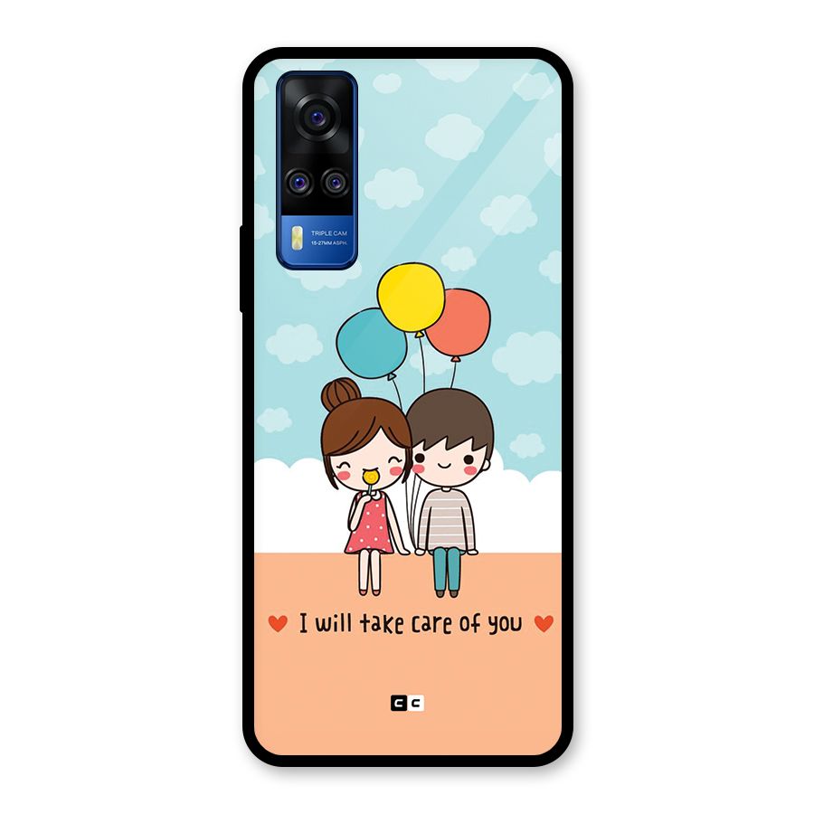 Promise To Care Glass Back Case for Vivo Y31