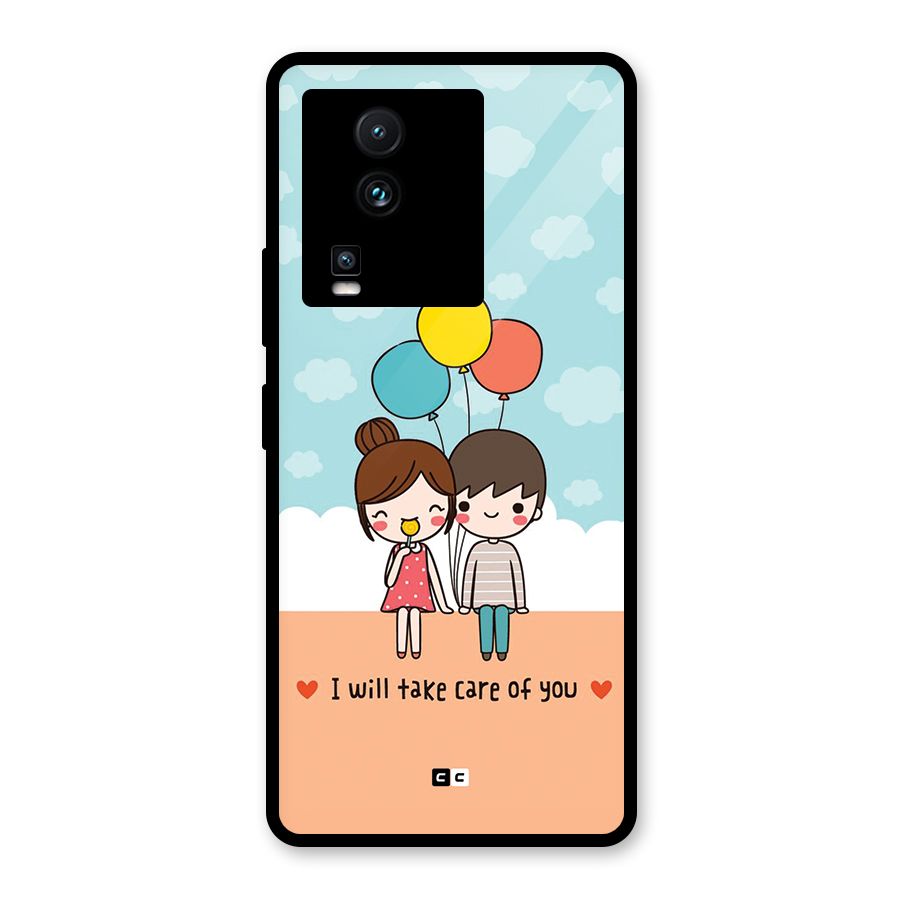 Promise To Care Glass Back Case for Vivo iQOO Neo 7
