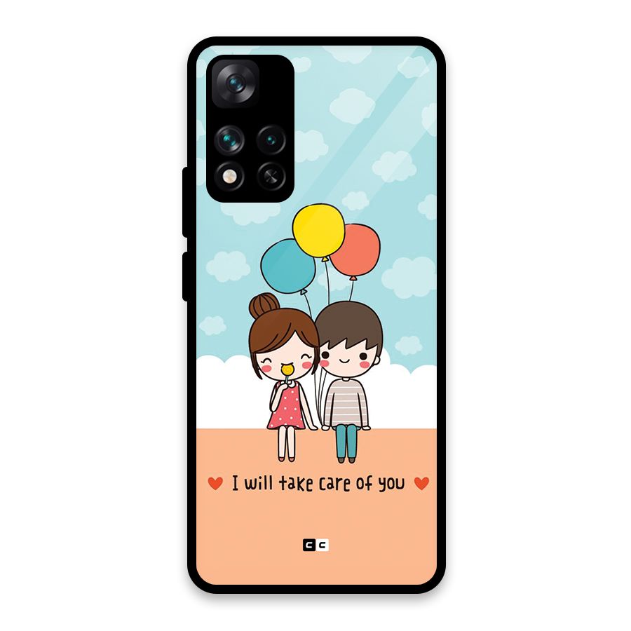 Promise To Care Glass Back Case for Xiaomi 11i HyperCharge 5G