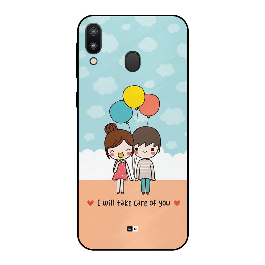 Promise To Care Metal Back Case for Galaxy M20