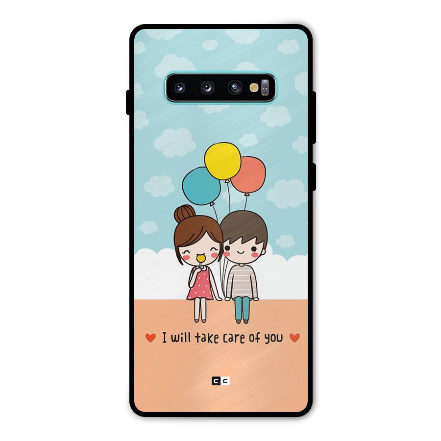 Promise To Care Metal Back Case for Galaxy S10 Plus