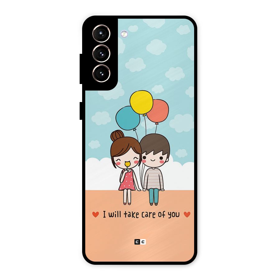 Promise To Care Metal Back Case for Galaxy S21 Plus