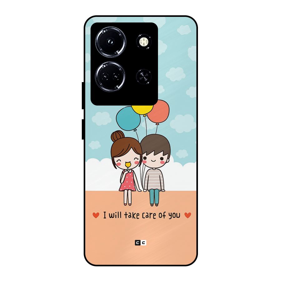 Promise To Care Metal Back Case for Infinix Note 30 5G