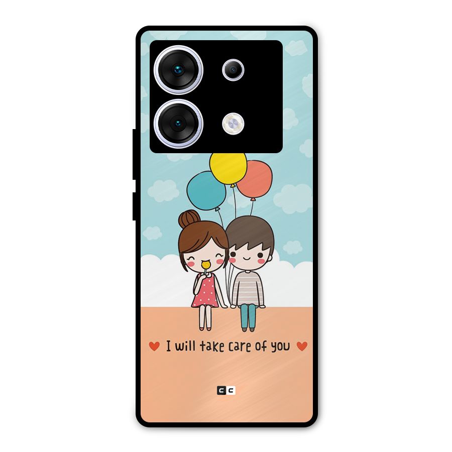 Promise To Care Metal Back Case for Infinix Zero 30 5G