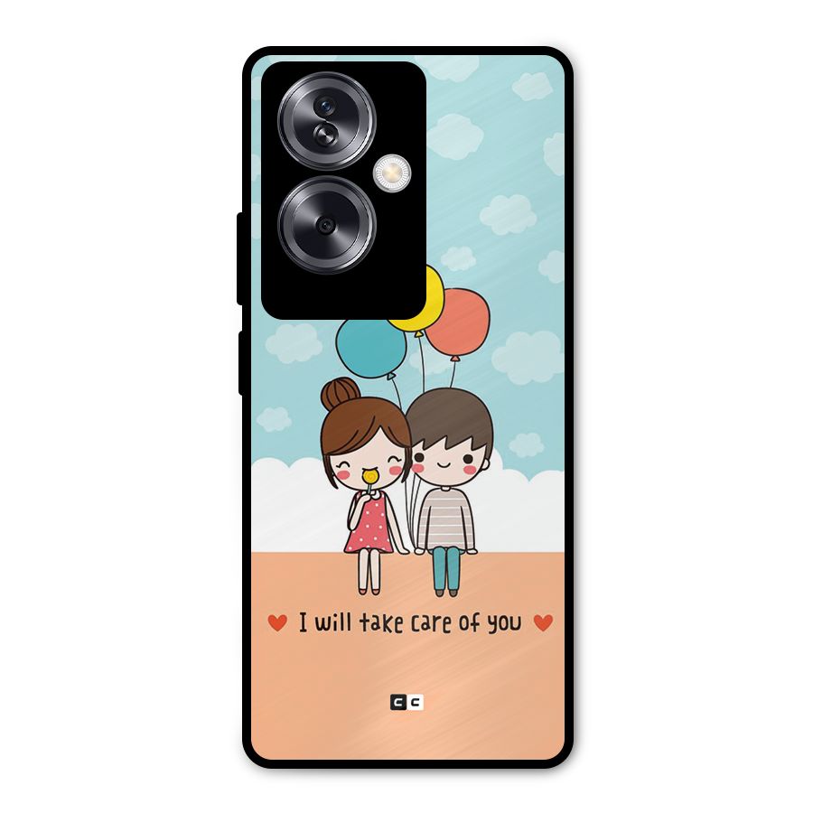 Promise To Care Metal Back Case for Oppo A79 5G