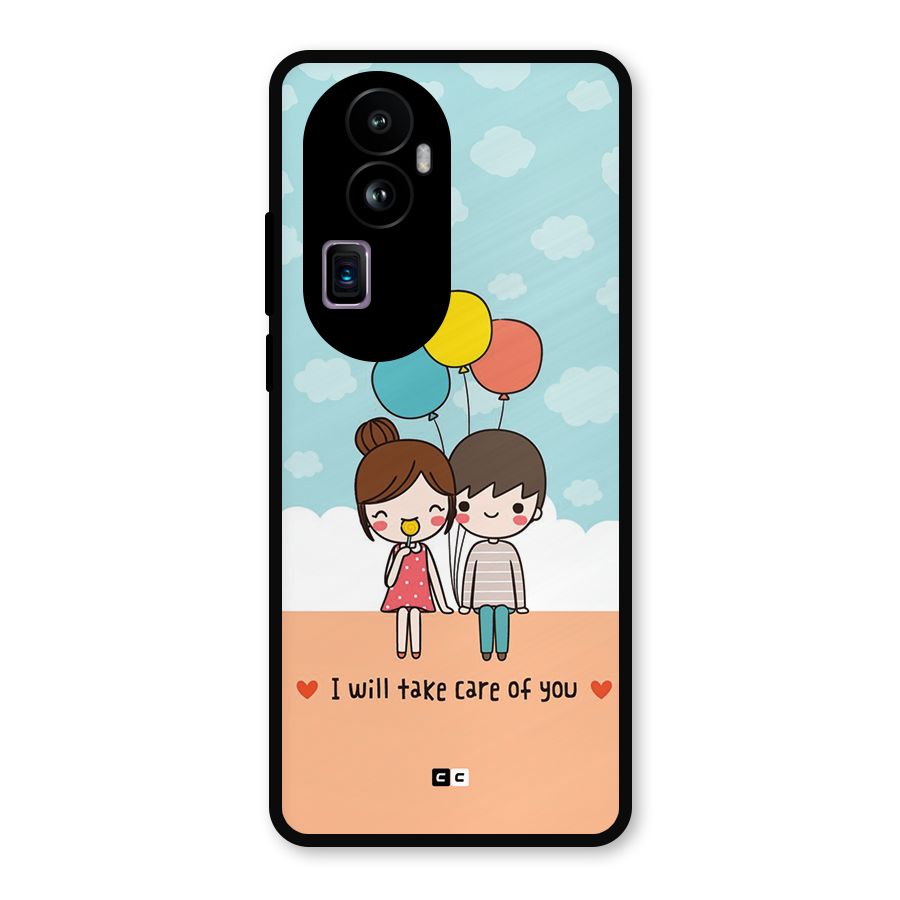 Promise To Care Metal Back Case for Oppo Reno10 Pro Plus
