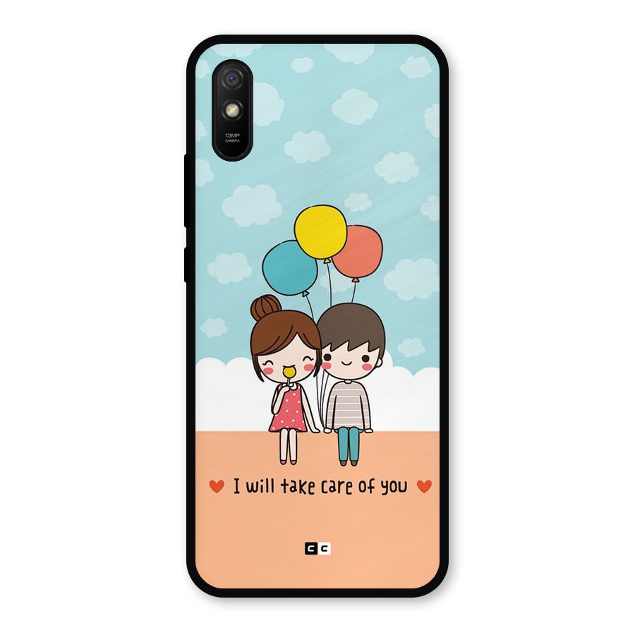 Promise To Care Metal Back Case for Redmi 9a