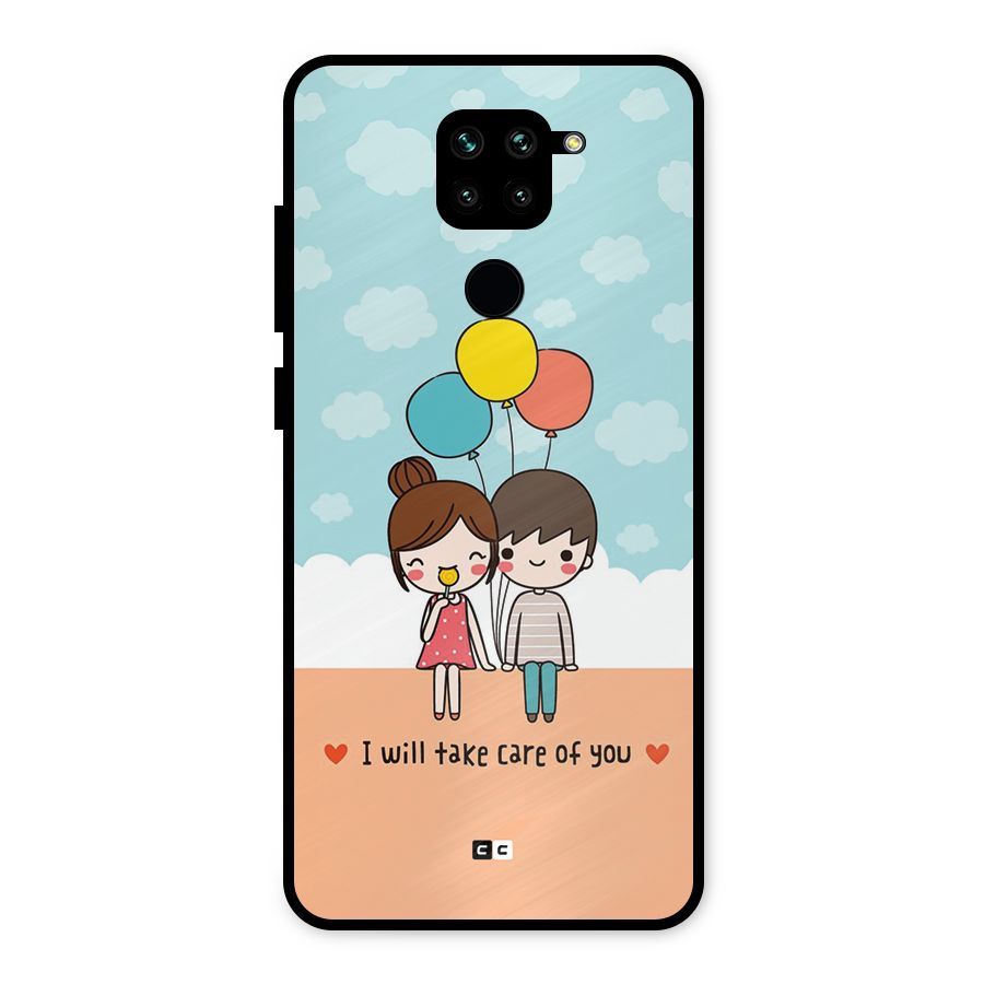 Promise To Care Metal Back Case for Redmi Note 9