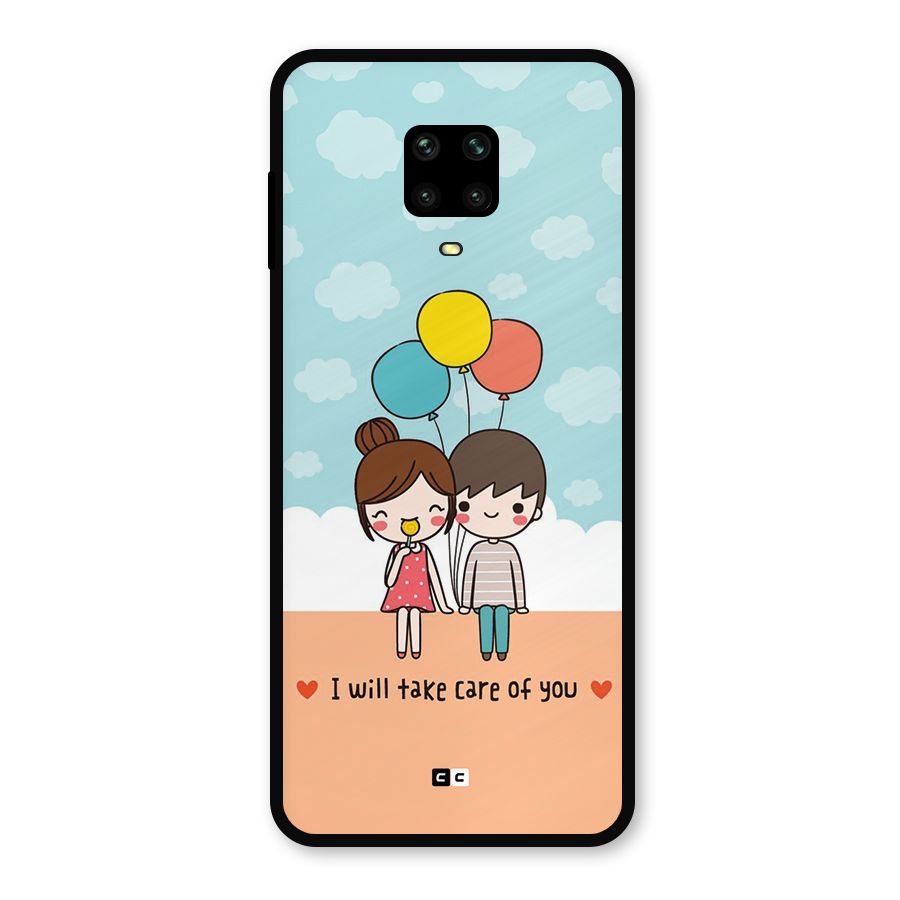 Promise To Care Metal Back Case for Redmi Note 9 Pro