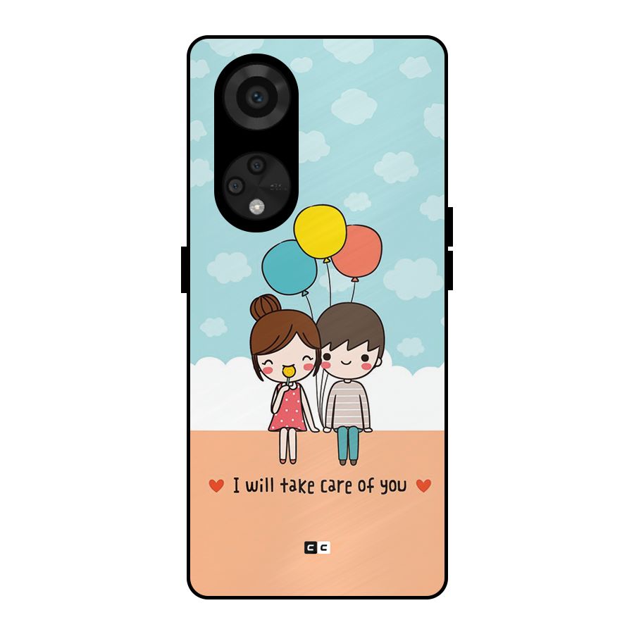 Promise To Care Metal Back Case for Reno8 T 5G