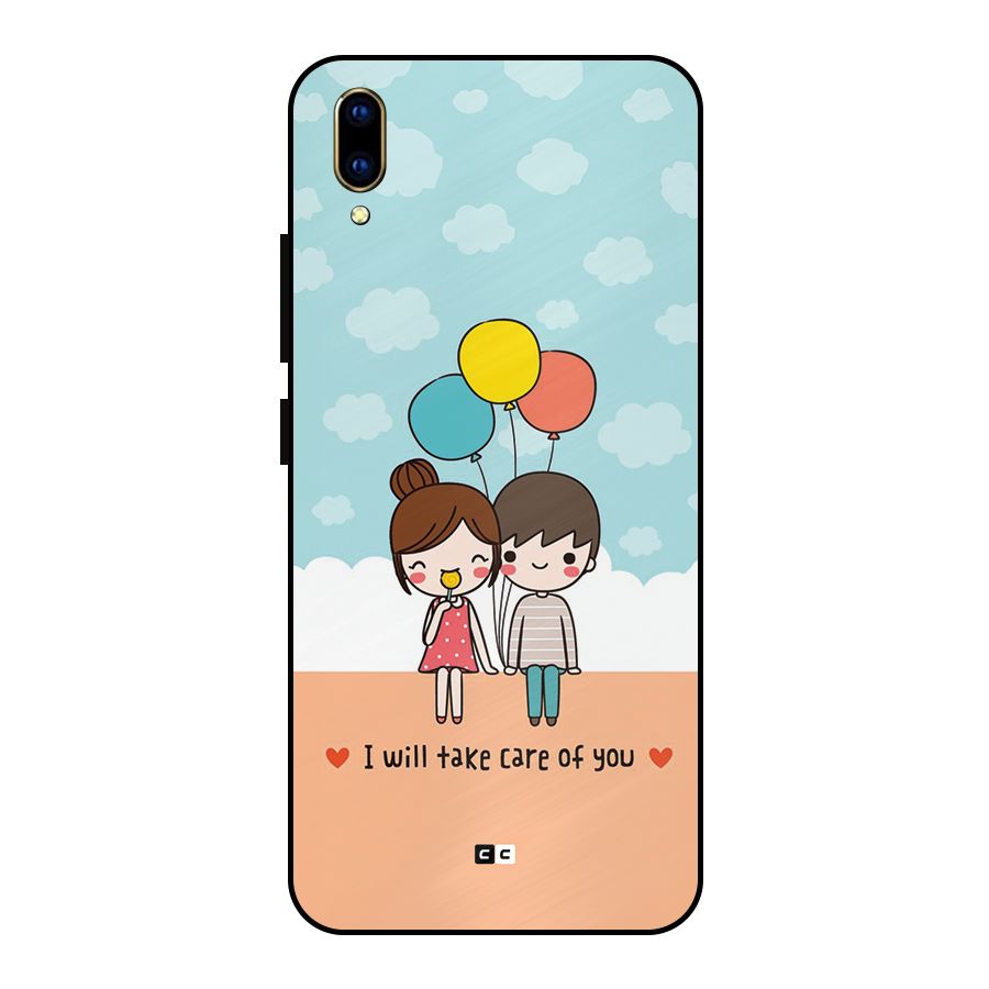 Promise To Care Metal Back Case for Vivo V11 Pro