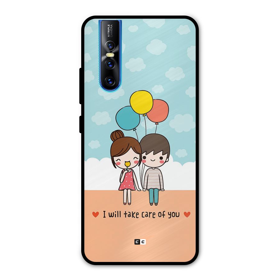 Promise To Care Metal Back Case for Vivo V15 Pro