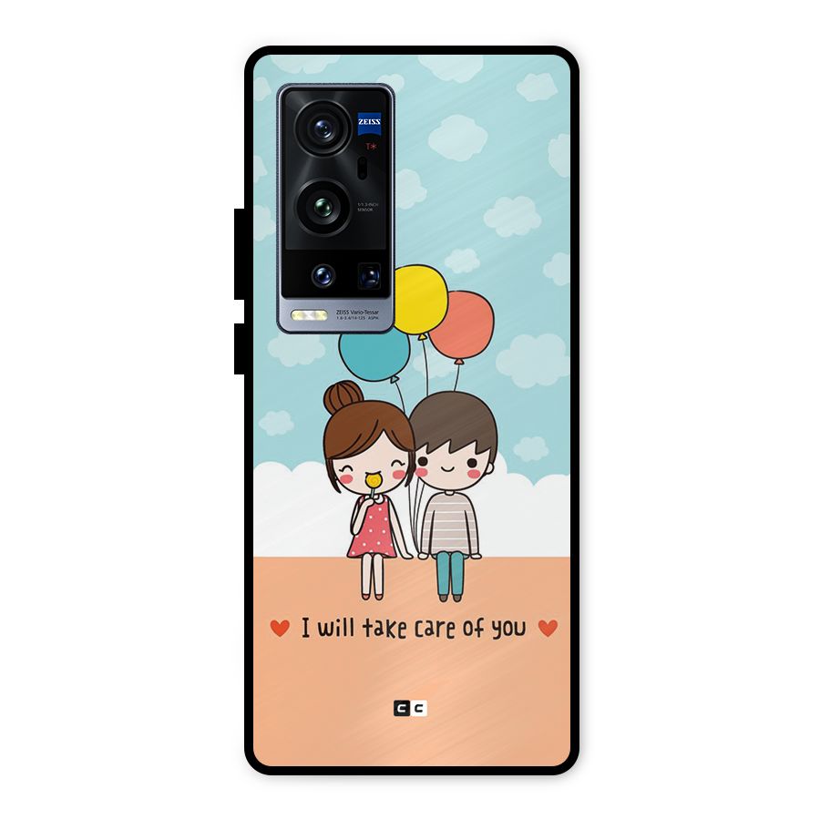 Promise To Care Metal Back Case for Vivo X60 Pro Plus