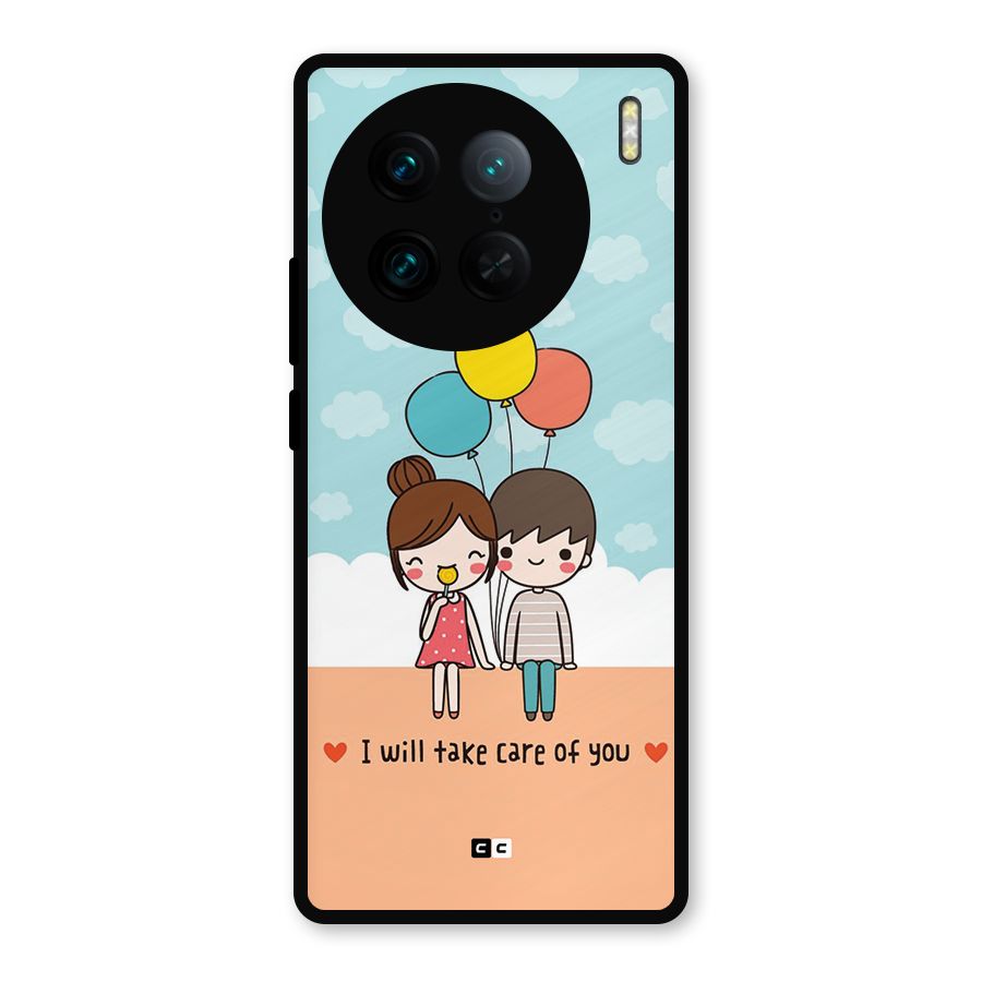 Promise To Care Metal Back Case for Vivo X90 Pro