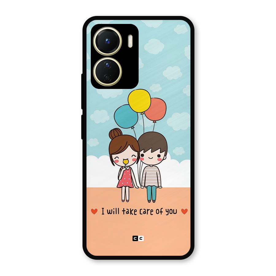 Promise To Care Metal Back Case for Vivo Y16